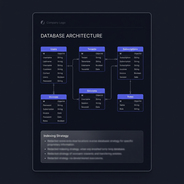 Sample Database Schema & ERD from a real Blueprint